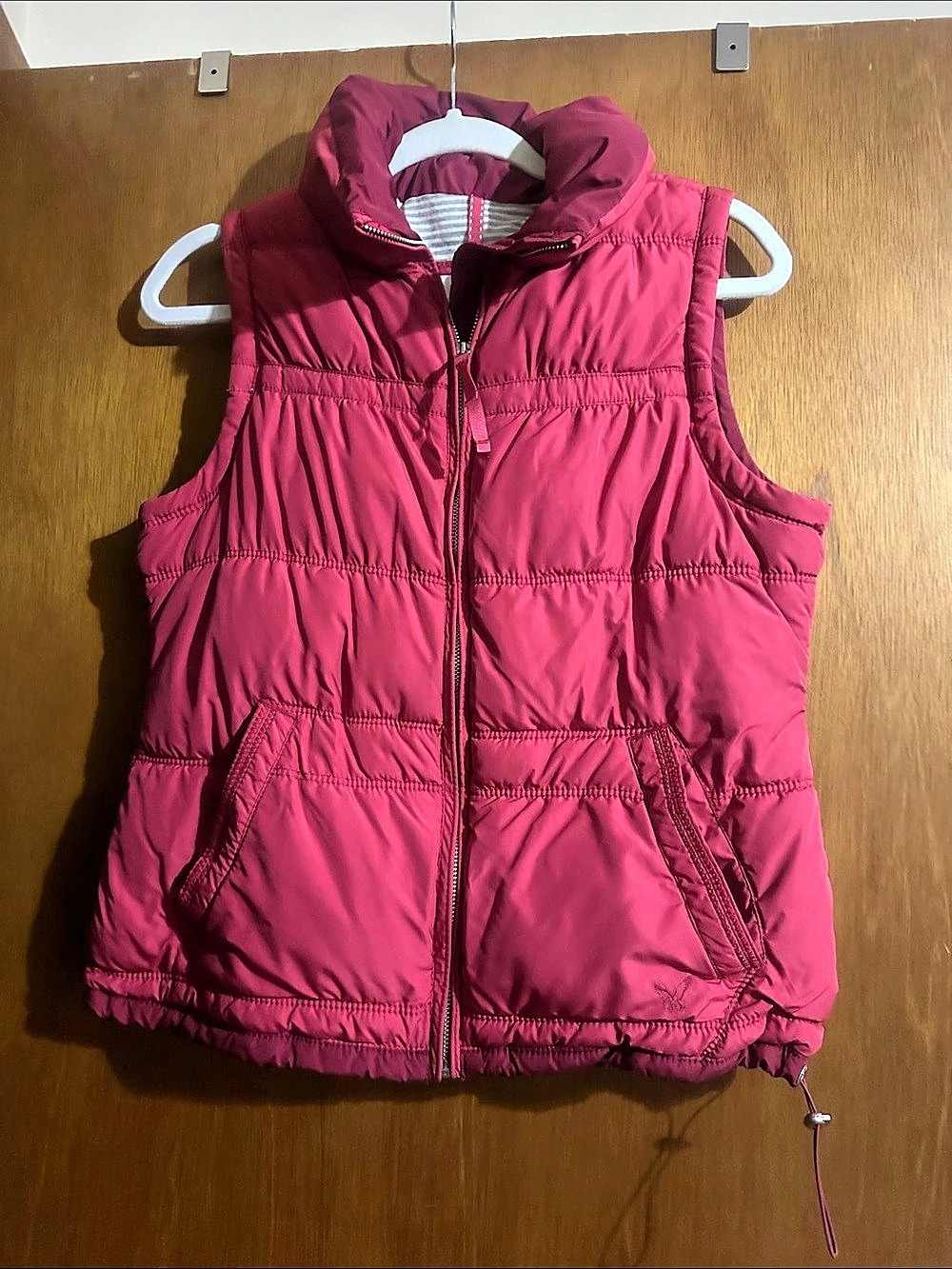 American Eagle Outfitters Quilted Vest in Pink